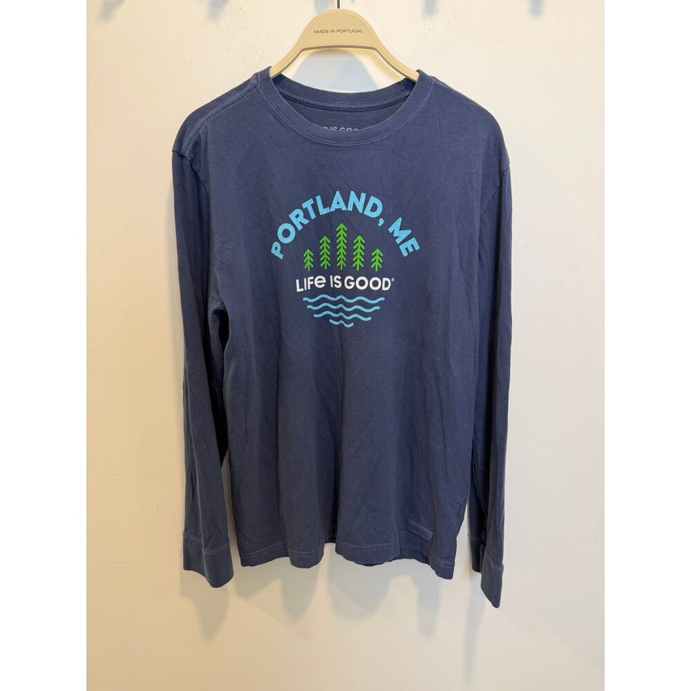 Life is Good Portland Maine Long Sleeve Shirt “Crusher Tee”